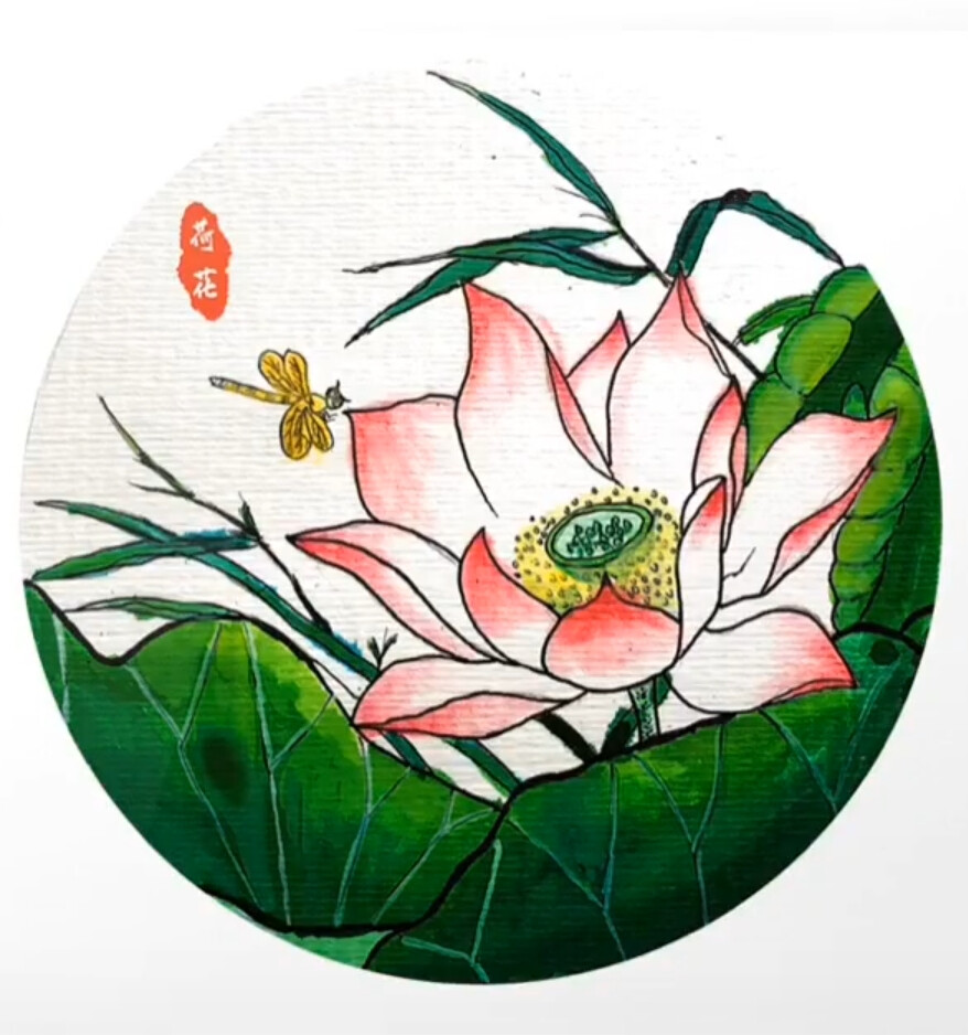 花卉儿童画