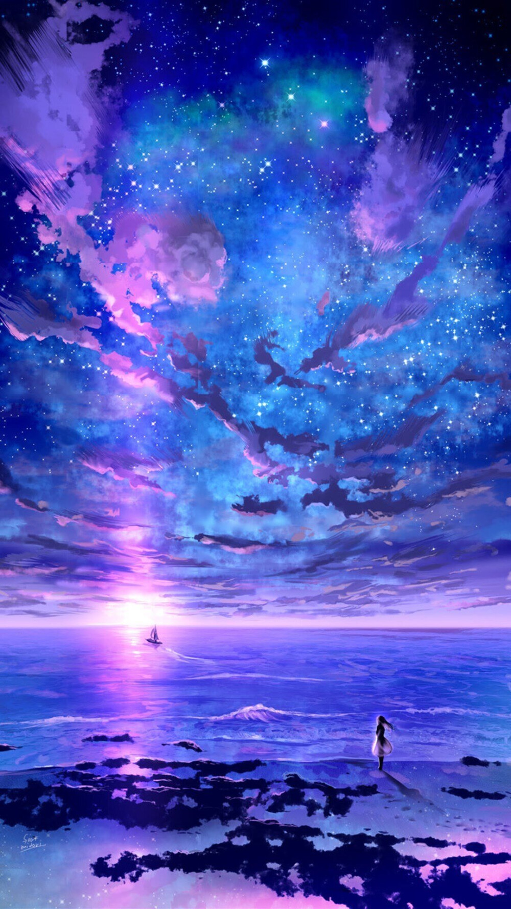 动漫/风景天/空/星空/夏天/黄昏
/风花雪月/