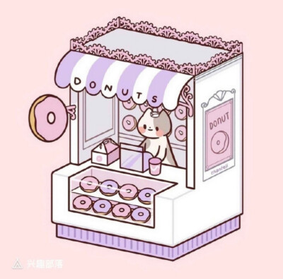 紫色系的甜甜圈