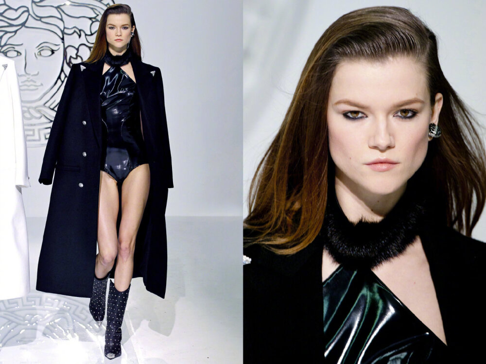 Versace 2013秋冬大秀 Daria Strokous & Kasia Struss 开闭+领场
[weibo@小象我国]