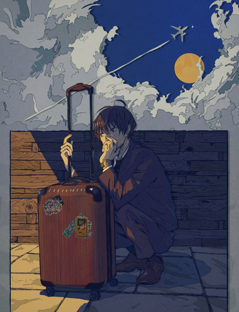 动漫男头 动漫插画twitter id : 瀬川あをじ@kmt0420