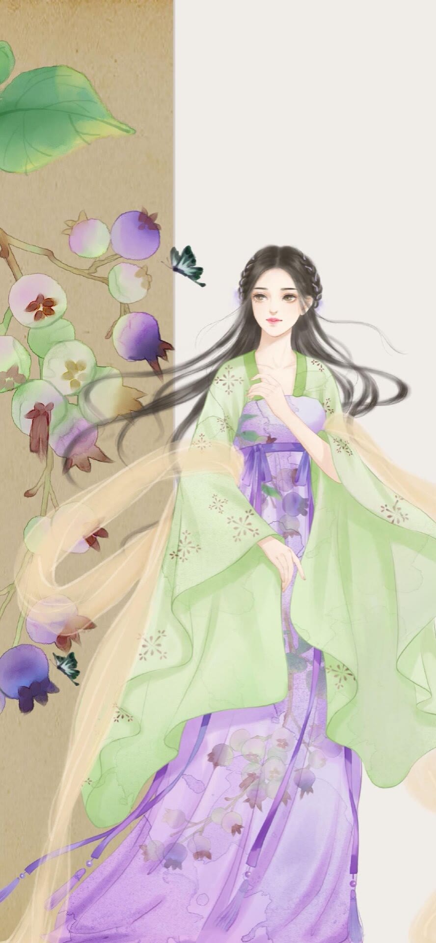 壁纸(美人，古风，插画)