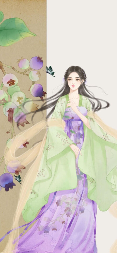 壁纸(美人，古风，插画)