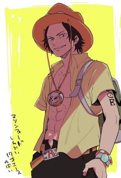 图源cr.logo.海贼王，One Piece.波特卡斯•D•艾斯，ACE