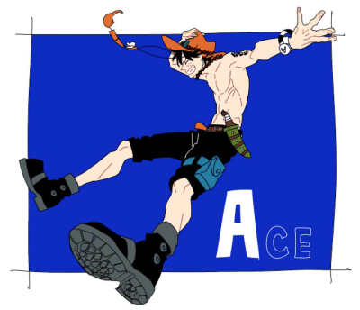 图源cr.logo.海贼王，One Piece.波特卡斯•D•艾斯，ACE