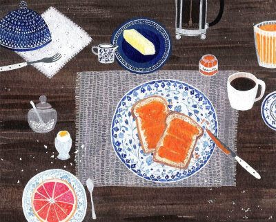 美国插画师 Becca Stadtlander 笔下的美好生活。 ​​​[/cp]