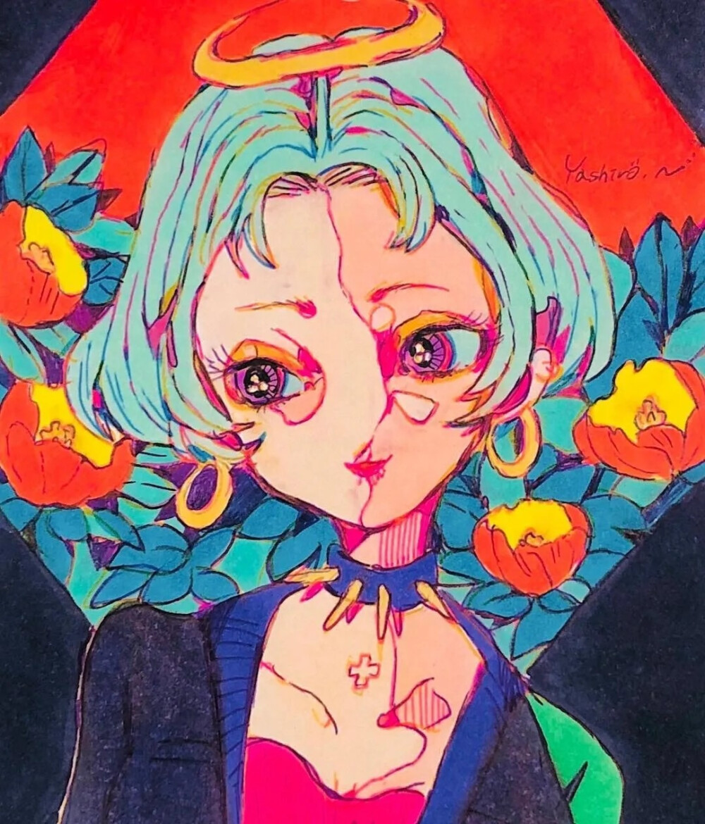 插画艺术家 Nanaco Yashiro ​​​​的复古时尚感插画美学.
