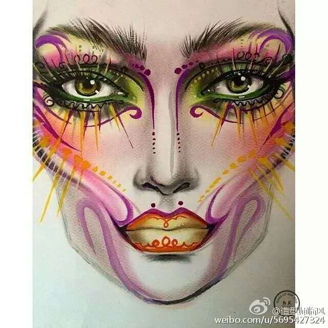 高彩绘画