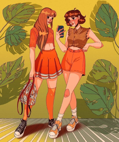 夏日甜心
来源:插画师 Ins:c.pop_ ​​​
插画|女生头像I壁纸