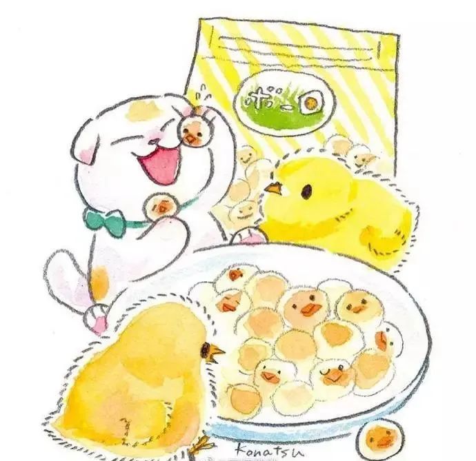 水彩插画&简笔画&手账 |
画师：konatsu_tunacan
Biu~