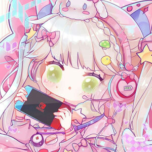 属于电竞少女的可爱头像。