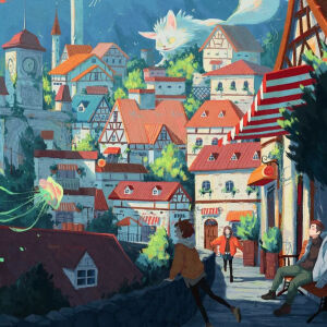 杂插画师东隆咚奇妙的 《向往镇》 - 高清图片,堆糖,美图壁纸兴趣社区