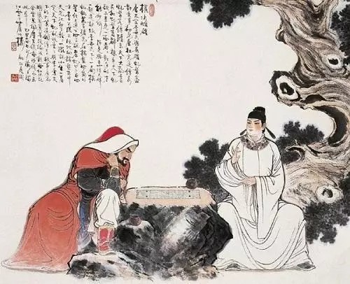 古代书生高士图