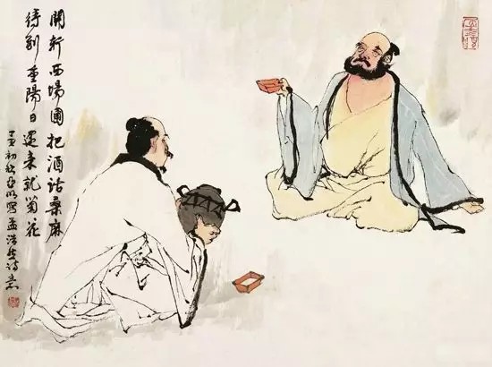 古代书生高士图