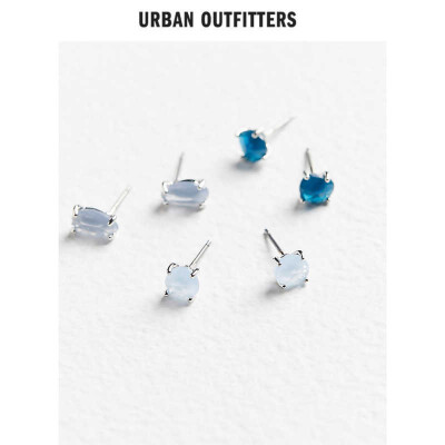 优雅气质耳钉 女式月亮石创意精致耳钉2020新Urban outfitters