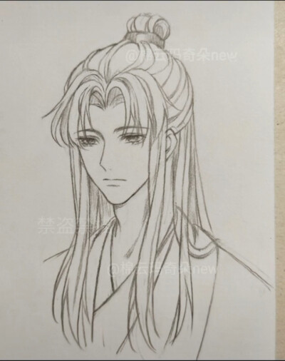 转自抖音，自截，线稿