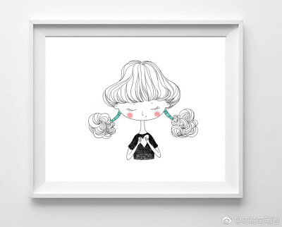 小女孩系列简笔画