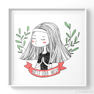 小女孩系列简笔画