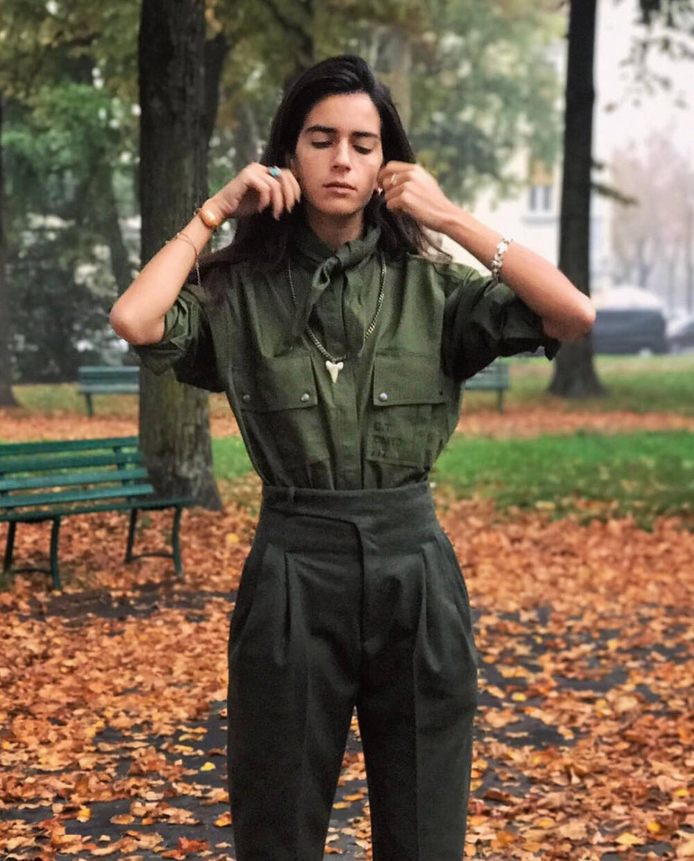 街拍 欧美 博主 时尚 ins