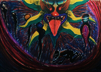 #没有太阳，只有癫狂
他的心里，有无数残骸坟墓；黑暗的过往让他杀死了无数的自己，留下的，只有苟延残喘的挣扎与坚强，也许在最后的疯狂下，是妥协