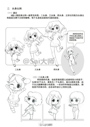 Q版人物（头身比例~服饰）