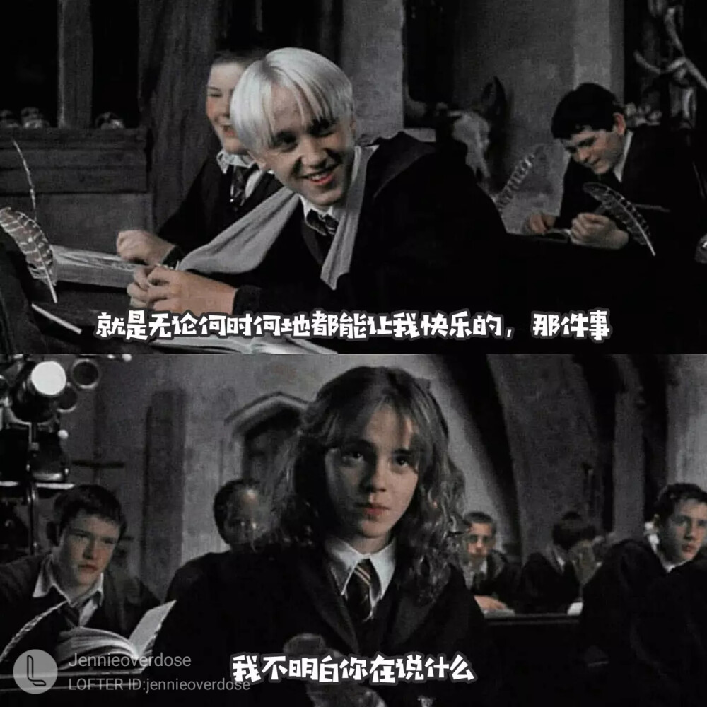 德赫 汤艾
Hermione Granger, Emma Watson; Draco Malfoy, Tom Felton
ins@draniome