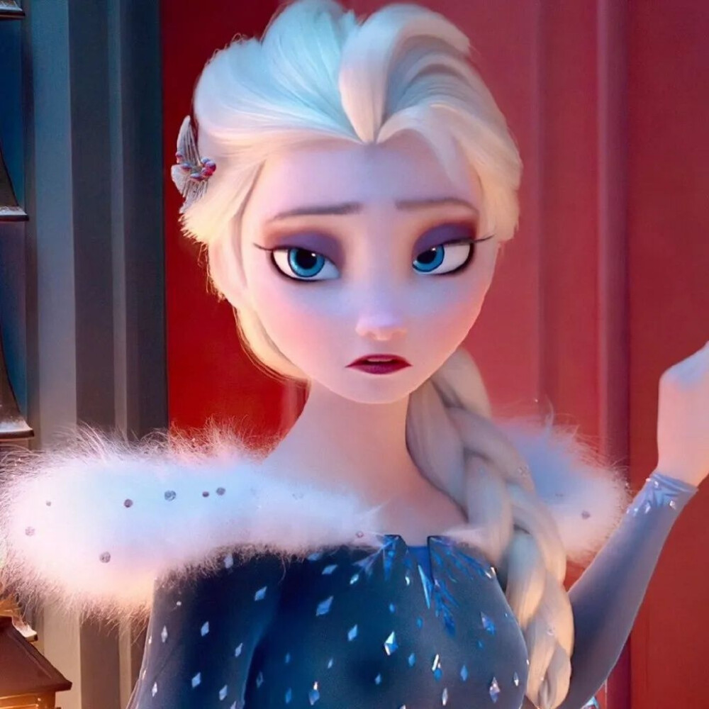 《Frozen：雪宝的冰雪大冒险》Elsa 头像 表情包