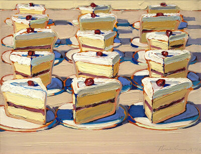 美国画家 Wayne Thiebaud 绘画作品