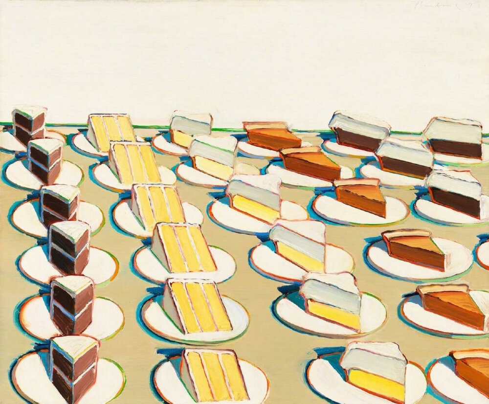 美国画家 Wayne Thiebaud 绘画作品