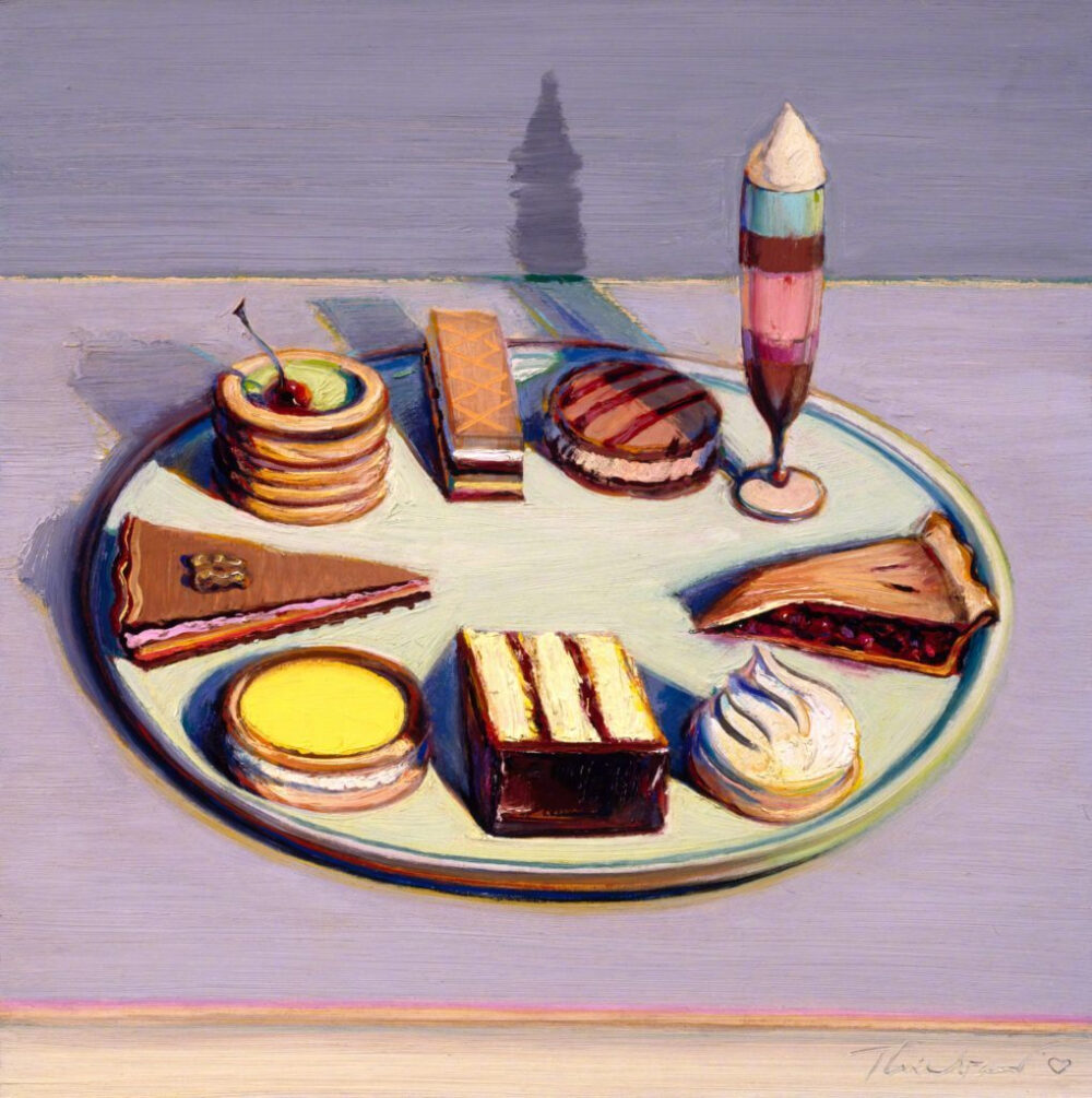 美国画家 Wayne Thiebaud 绘画作品 ​​​