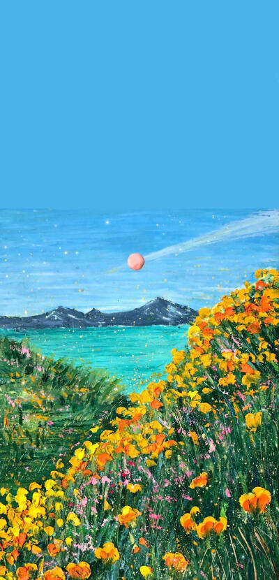 水彩＿想在夏天和你一起看这个五彩缤纷的世界.