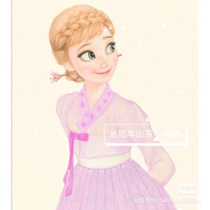 冰雪奇缘水彩画壁纸