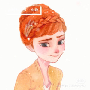 冰雪奇缘水彩画壁纸