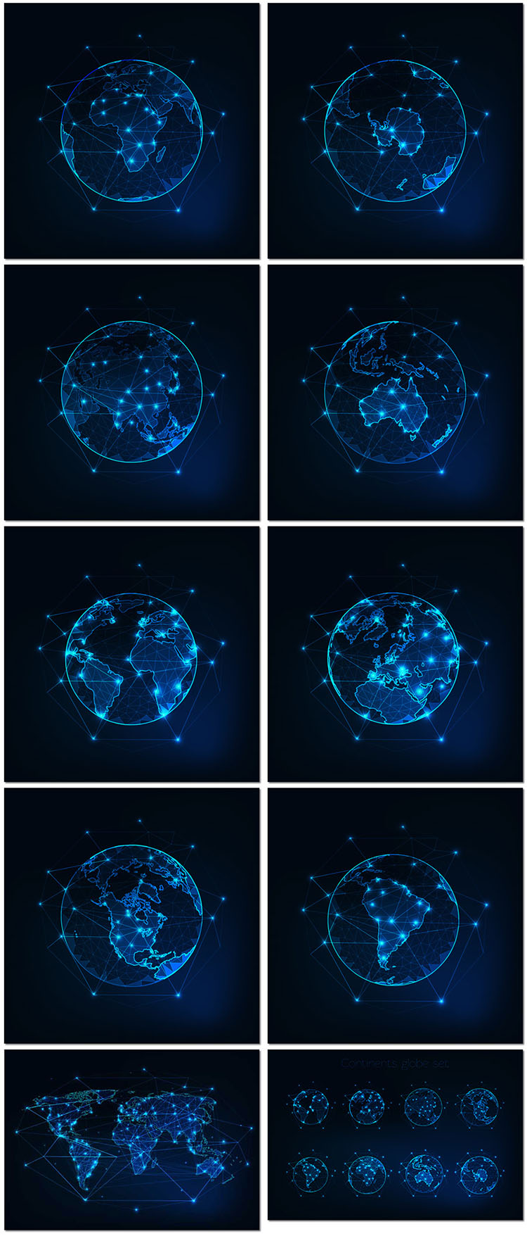 蓝色科技感地球地图网络互联网宇宙信息图案背景海报设计模板素材