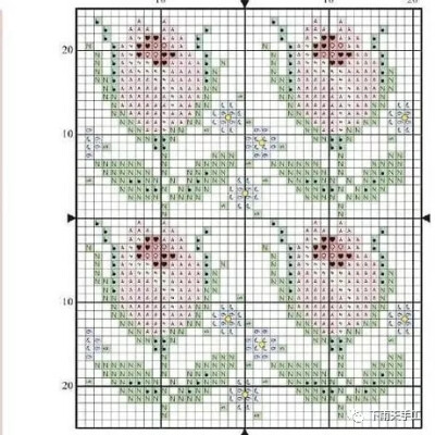 十字绣图纸•卡包•玫瑰