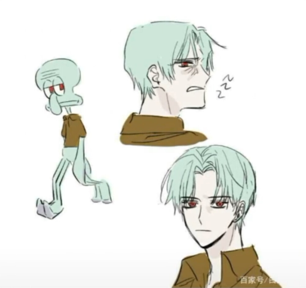 手绘表情包 海绵宝宝拟人