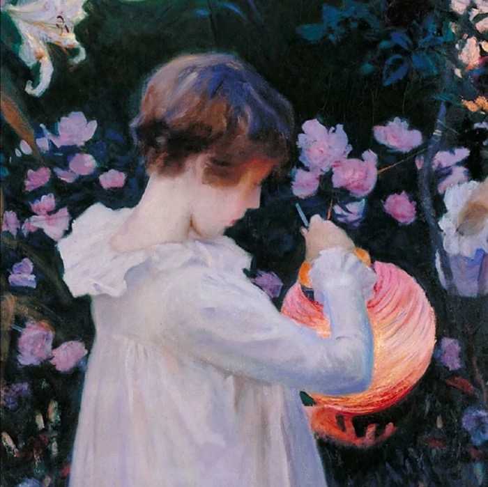 油画 复古男孩女孩