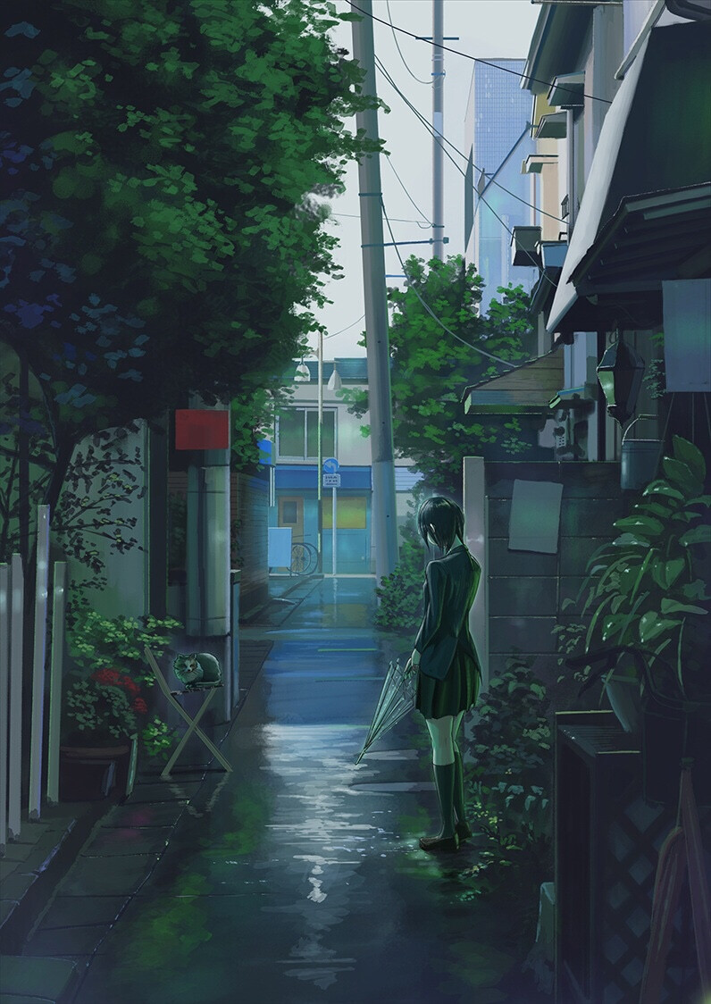 雨上がり 绘师：たけやん（p id=9979914） 本作品id=75333827