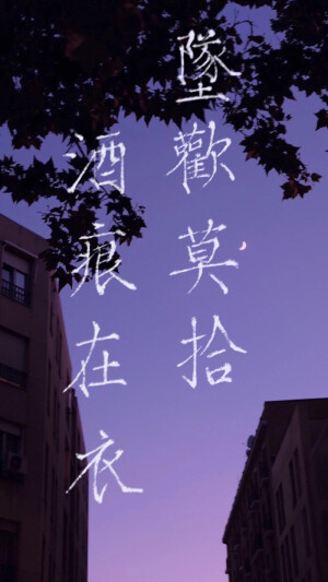 写字 诗词 壁纸