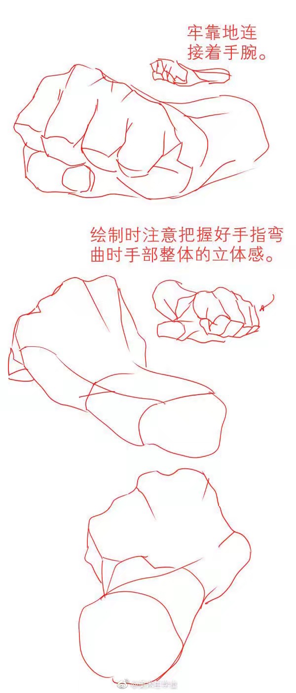 手的画法