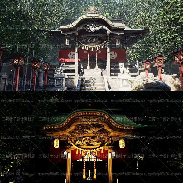 找到的一些神社场景