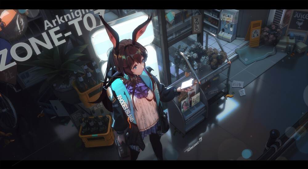 P站画师：T5，ID：4819066
#明日方舟 #阿米娅 #阿米驴