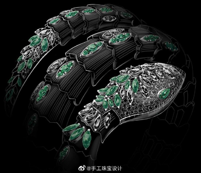 宝格丽 Serpenti 设计图