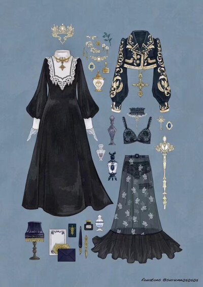 #服装搭配#绘画素材
画师：ふゆ