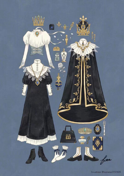#服装搭配#绘画素材
画师：ふゆ