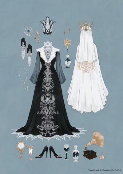 #服装搭配#绘画素材
画师：ふゆ