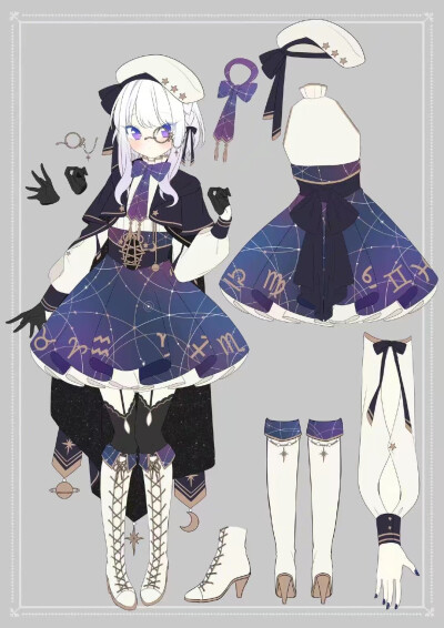 #服装搭配#绘画素材
画师：ふゆ