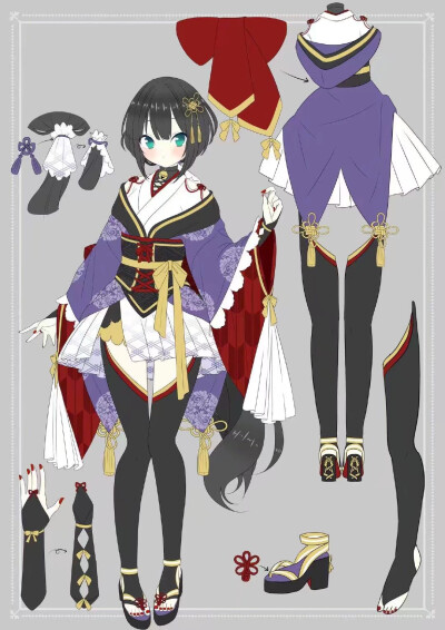 #服装搭配#绘画素材
画师：ふゆ