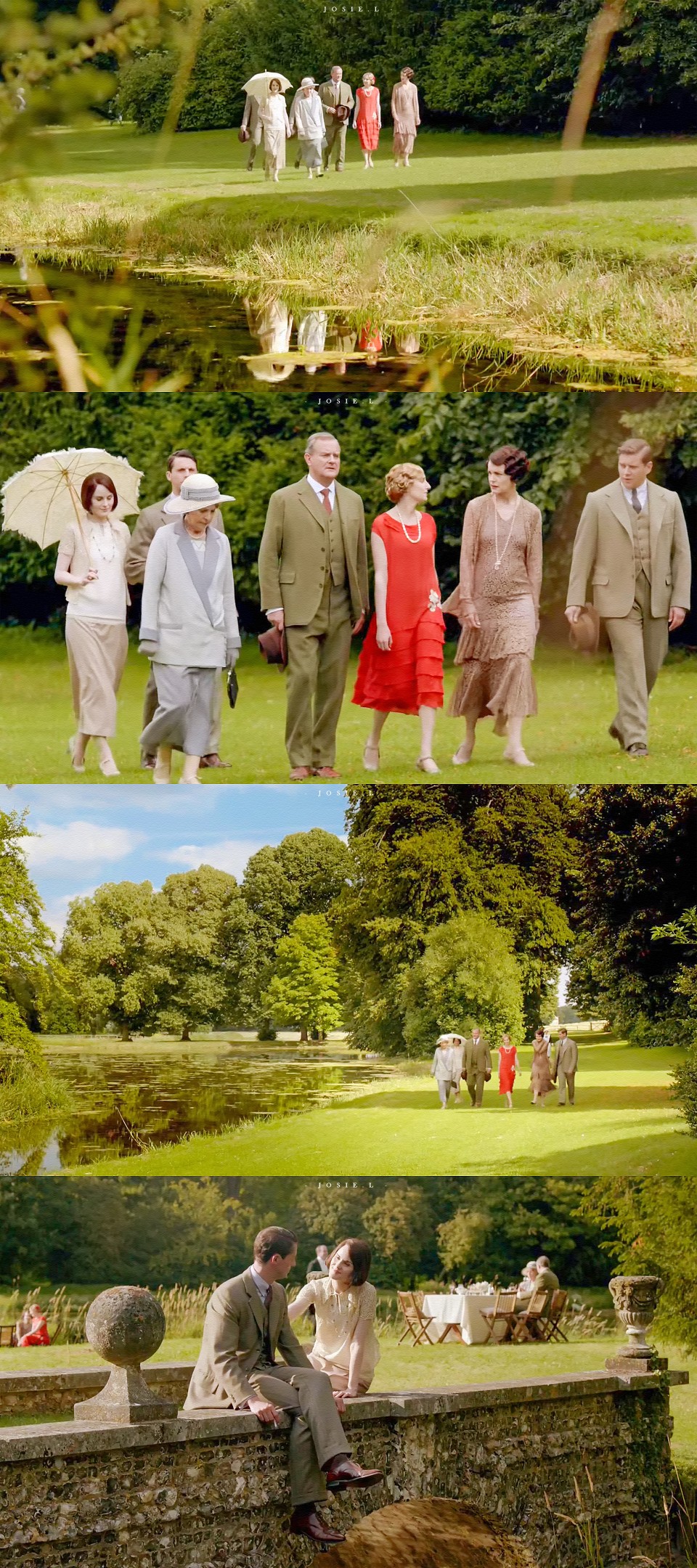 Downton Abbey 唐顿庄园 花园绿地场景
[weibo@Josie_L阿心]