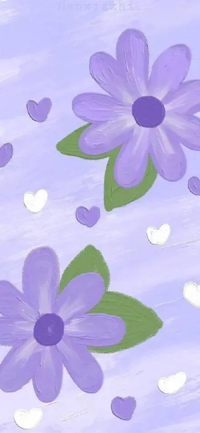 壁纸 紫色系 油画 花 堆糖 美图壁纸兴趣社区